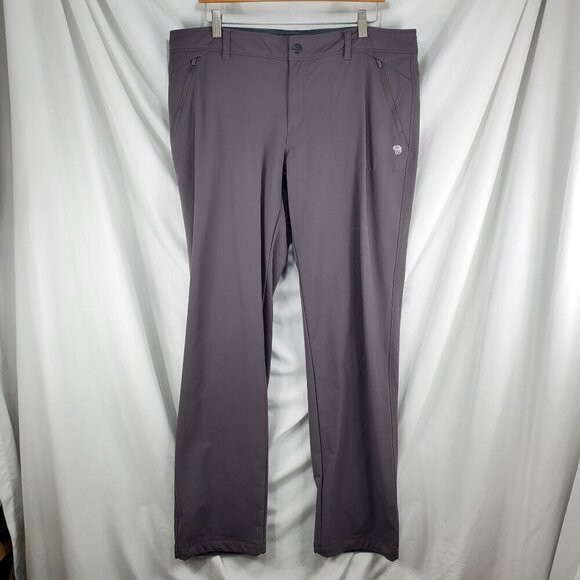 Mountain Hardwear Women's Gray Hiking Pants Zipped Pockets Size14/32 (C-6) - Picture 1 of 11